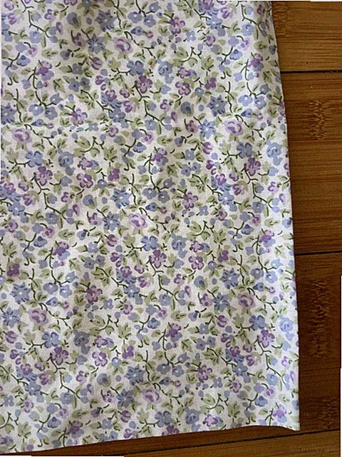 2 Laura Ashley Pillowcases Purple Blue Floral Standard New