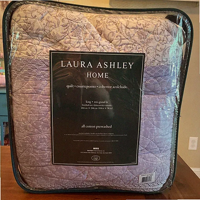 Laura Ashley Addison Lilac King Quilt 104x96