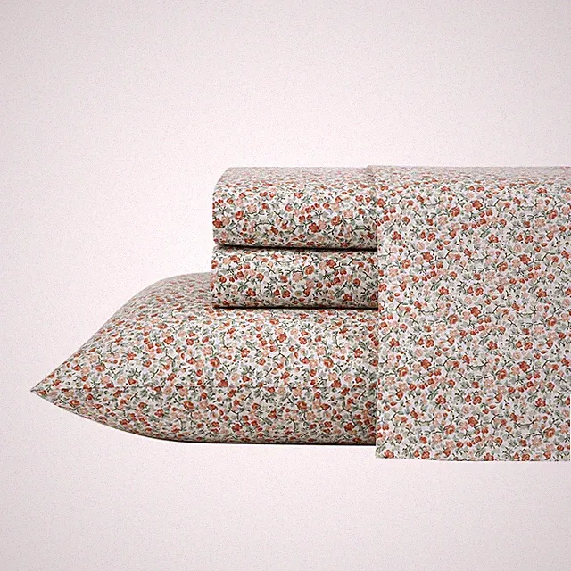 Laura Ashley Cotton Sheet Sets (Emogene-Terracotta)