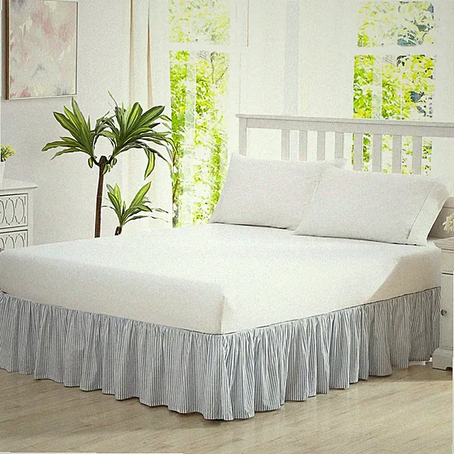 Laura Ashley Home - Cotton Ruffled Bedskirt, Lightweight Home Decor Classic, Ful