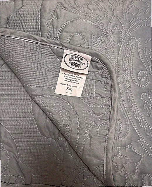 Laura Ashley Home Felicity Blue King Bedspread Elegant Cotton Quilted