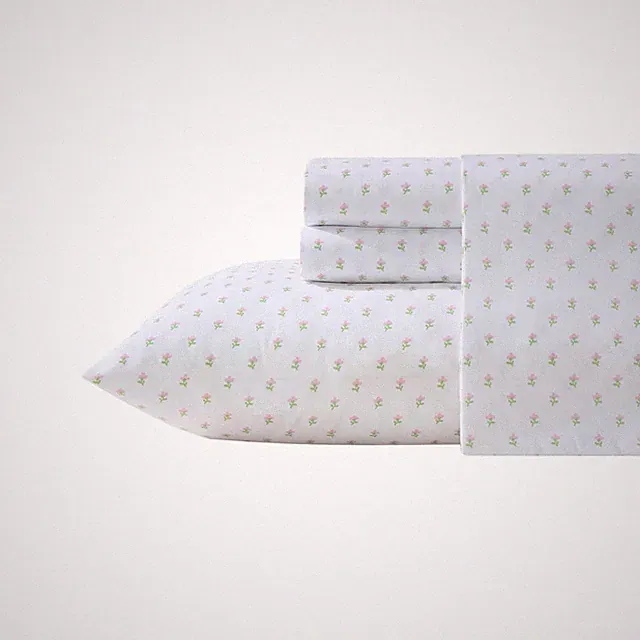 Laura Ashley Kids Twin Sheet Set Toddler Bedding Wrinkle-Resistant Deep Pockets