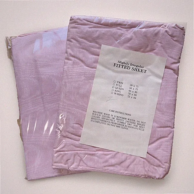 Laura Ashley Salon -Pink Vintage Cotton No-Iron QUEEN Sheets Flat Fitted NEW IRR